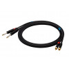 SSQ RCAJM1 SS-1427 kabel audio, 2x RCA – 2x Jack 6,3 mm mono, 1 m, czarny