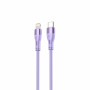 Tellur silikonowy kabel Type-C – Lightning, PD 30 W, 1 m, fioletowy