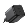 Ładowarka Ugreen X526 45 W, 2 x USB-C, GaN, czarna