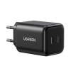 Ładowarka Ugreen X526 45 W, 2 x USB-C, GaN, czarna