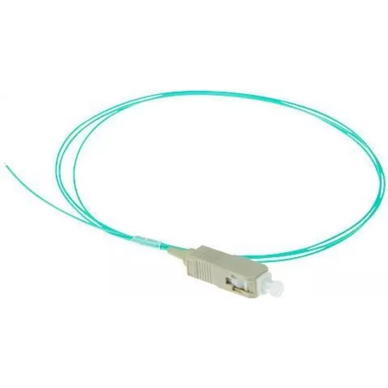 ACT RL8695 kabel światłowodowy SC pigtail, 1 m, OM3, LSZH, aqua