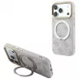 Guess Ring Stand 360 4G Classic Logo etui z MagSafe do iPhone 18 Pro / 17 Pro, różowe