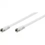 Wentronic 27035 kabel koncentryczny, typ F, 5 m, biały