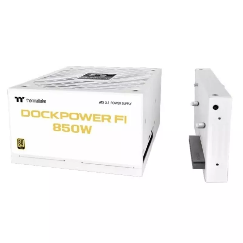 Thermaltake Dockpower FI 850 W zasilacz komputerowy, ATX 3.1, 80 PLUS Gold, śnieżnobiały