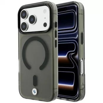 BMW BMW001310 etui do iPhone 18 Pro / 17 Pro, M IML Frosted Metal Logo & Trims, MagSafe, czarne