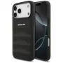 Mercedes AMG00117 etui do iPhone 18 Pro Max / 17 Pro Max, AMG Leather Debossed Lines Logo, czarne