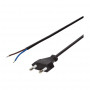 LogiLink CP137 kabel zasilający, CEE 7/16 na wolny koniec, czarny, 1,5 m