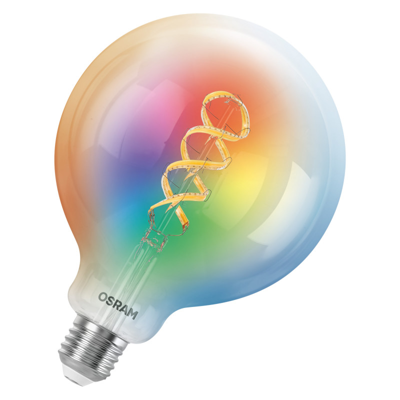 Osram SMART+ MATTER Filament Multicolor Classic Globe 125 40 inteligentna żarówka, E27, 4,8 W, RGBW, Wi-Fi