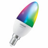 Osram SMART+ MATTER Multicolor Classic B40 inteligentna żarówka, E14, 4,9 W, RGBW, Wi-Fi