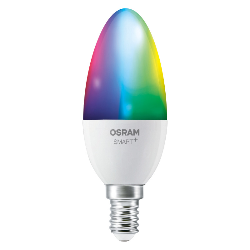 Osram SMART+ MATTER Multicolor Classic B40 inteligentna żarówka, E14, 4,9 W, RGBW, Wi-Fi