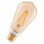 Osram SMART+ MATTER Filament Dimmable Classic Edison 53 824 inteligentna żarówka, złota, E27, 6 W, ciepła biel, Wi-Fi