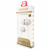 Aiwa ESTM-500W białe słuchawki douszne z mikrofonem, gniazdo 3,5 mm, przewodowe