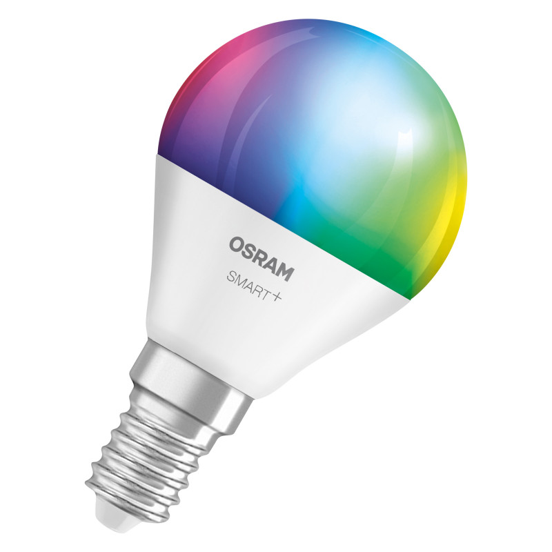 Osram SMART+ MATTER Multicolor Classic P40 inteligentna żarówka, E14, 4,9 W, RGBW, Wi-Fi
