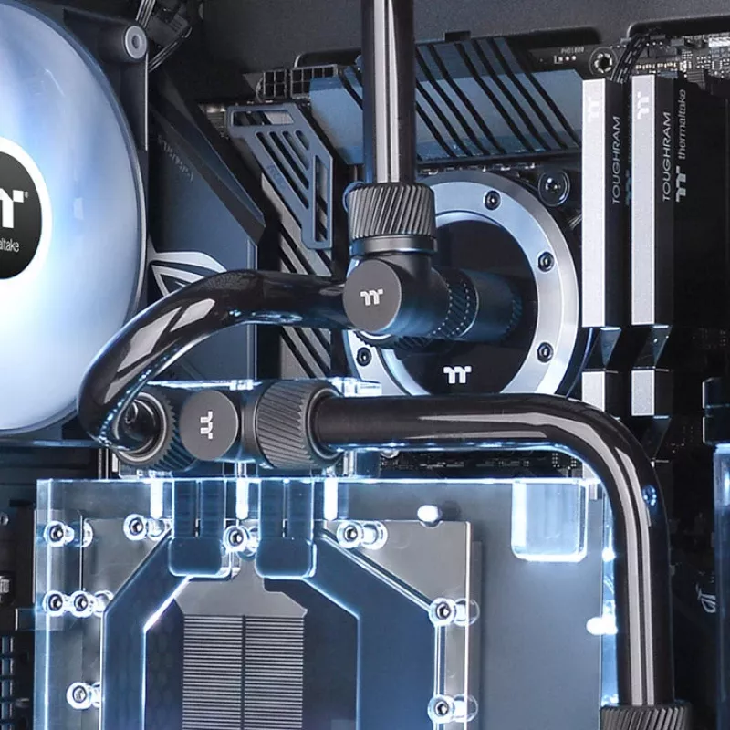 Thermaltake Pacific SF złączka przedłużająca 20 mm (żeńsko-męska), matowa czarna, CL-W392-CU00MK-A