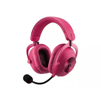 Logitech G PRO X3 LIGHTSPEED bezprzewodowy zestaw słuchawkowy dla graczy, 2,4 GHz, magenta