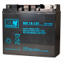 MPL Power Elektro MW 18-12 akumulator UPS ołowiowo-kwasowy AGM, bezobsługowy, 12 V 18 Ah, czarny