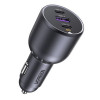 Ugreen EC705 ładowarka samochodowa, USB + 2x USB-C, 130 W, z kablem 1 m 5 A