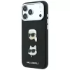 Etui Karl Lagerfeld KF003250 do iPhone 18 Pro Max / 17 Pro Max, Saffiano with Karl & Choupette Heads Pins & Logo, czarne