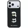Etui Karl Lagerfeld KF003250 do iPhone 18 Pro Max / 17 Pro Max, Saffiano with Karl & Choupette Heads Pins & Logo, czarne