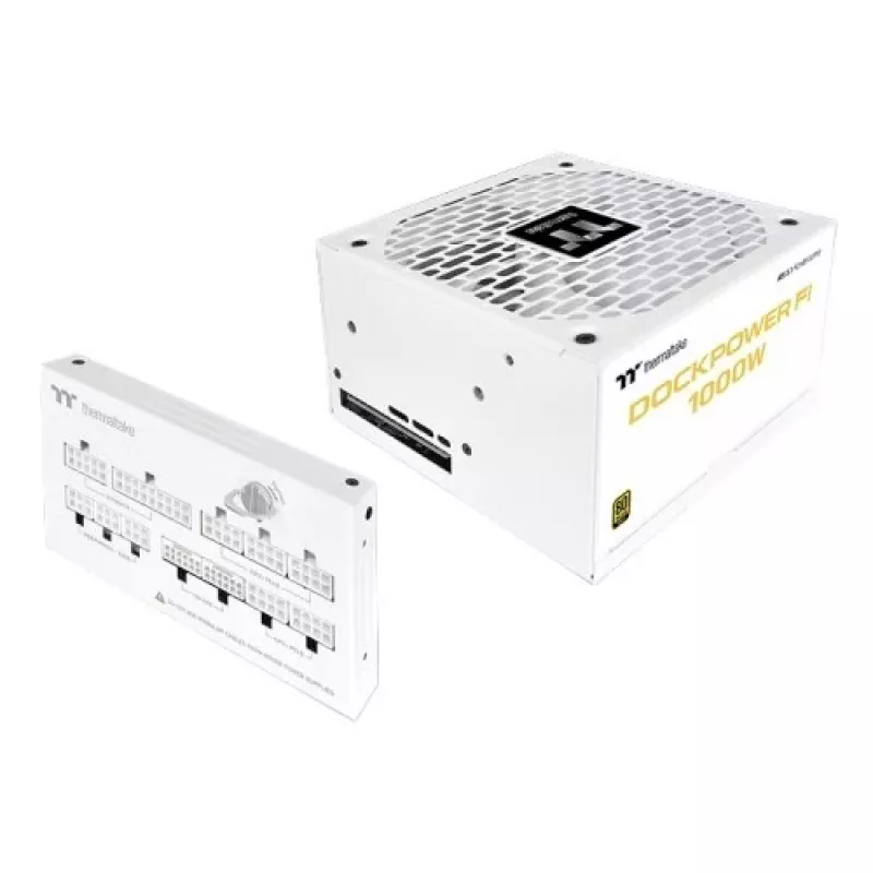 Thermaltake Dockpower FI 1000W zasilacz komputerowy, 80 PLUS Gold, biały