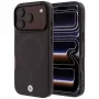 BMW BMW001312 Sign Frosted IML & Metal Logo MagSafe etui do iPhone 18 Pro / 17 Pro, burgundowe