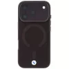 BMW BMW001312 Sign Frosted IML & Metal Logo MagSafe etui do iPhone 18 Pro / 17 Pro, burgundowe