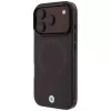 BMW Sign Frosted IML & Metal Logo MagSafe etui do iPhone 18 Pro Max / 17 Pro Max, burgundowe