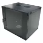 LogiLink W12F64B wisząca szafa serwerowa 48,30 cm (19″), jednoczęściowa, 12 U, czarno-szara (RAL7021), stal 1,2 mm, niezmontowana