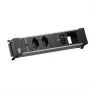 Bachmann POWER FRAME M listwa zasilająca do zabudowy, 2x T13, 1x USB C/C 65 W, 1x CM