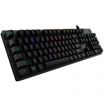 Logitech G512 mechaniczna klawiatura dla graczy, LIGHTSYNC, przewodowa, układ nordycki