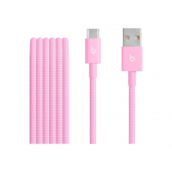 Apple kabel USB-A – USB-C pleciony, 1,5 m, różowy
