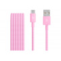 Apple kabel USB-A – USB-C pleciony, 1,5 m, różowy