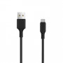 Setty kabel USB-A – USB-C, 1 m, 3 A, czarny