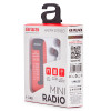 AIWA R-22RD radio kieszonkowe ze słuchawkami, czerwone