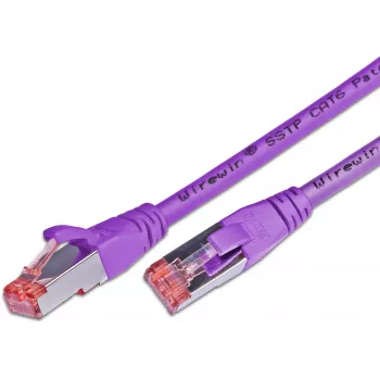 Wirewin PKW-PIMF-KAT6 2.0 VT kabel krosowy RJ45, Cat6, S/FTP, LSOH, fioletowy