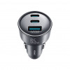 Joyroom JR-CCN19 ładowarka samochodowa, 65 W, 2x USB-C + USB-A, ciemnoszara