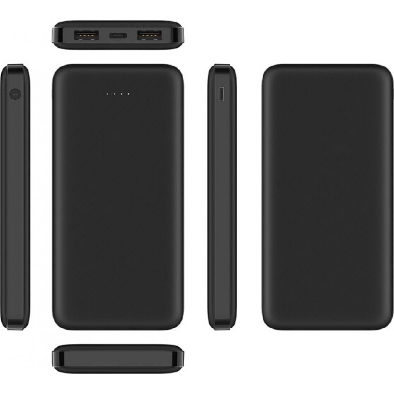 Veger A10 (W1065) powerbank, 10000 mAh, 5 V 2 A, czarny