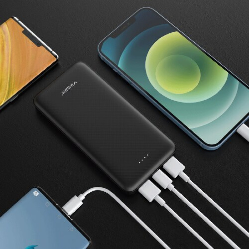 Veger A10 (W1065) powerbank, 10000 mAh, 5 V 2 A, czarny