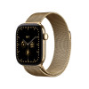 Apple Watch Series 12 GPS + Cellular 42 mm, koperta z tytanu w kolorze promiennego złota, bransoleta mediolańska w kolorze promiennego złota