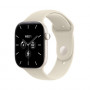 Apple Watch Series 12 GPS + Cellular 42 mm, koperta z ceramiki w kolorze perłowej bieli, piaskowy pasek sportowy, M/L