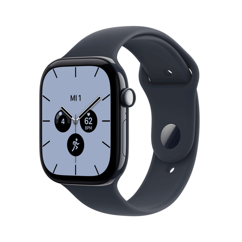 Apple Watch Series 12 GPS + Cellular 46 mm, koperta z ceramiki w kolorze nocnego błękitu, granatowy pasek sportowy, S/M