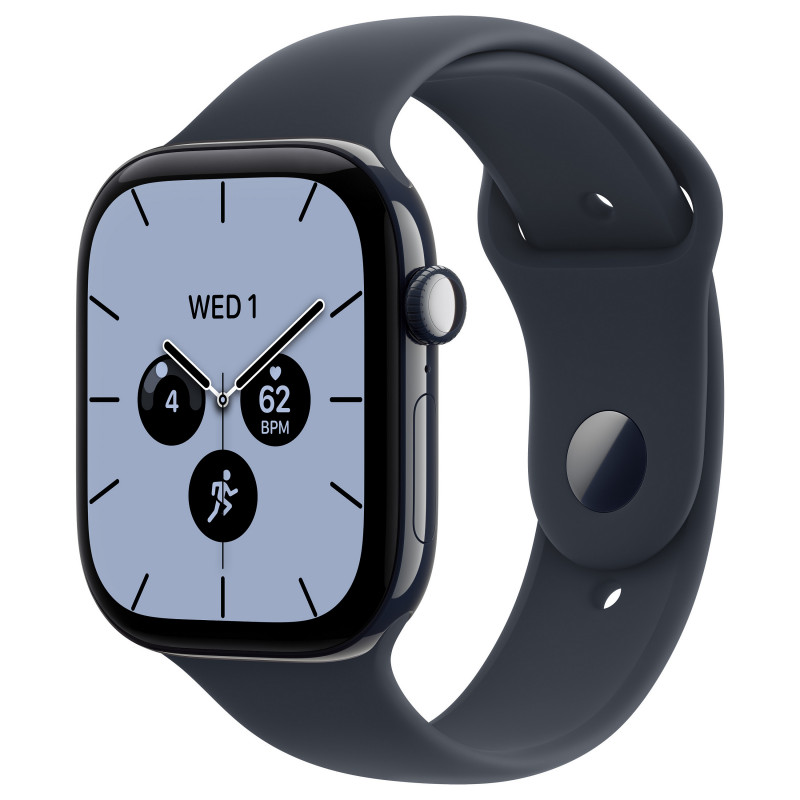 Apple Watch Series 12 GPS + Cellular 46 mm, koperta z ceramiki w kolorze nocnego błękitu, granatowy pasek sportowy, M/L