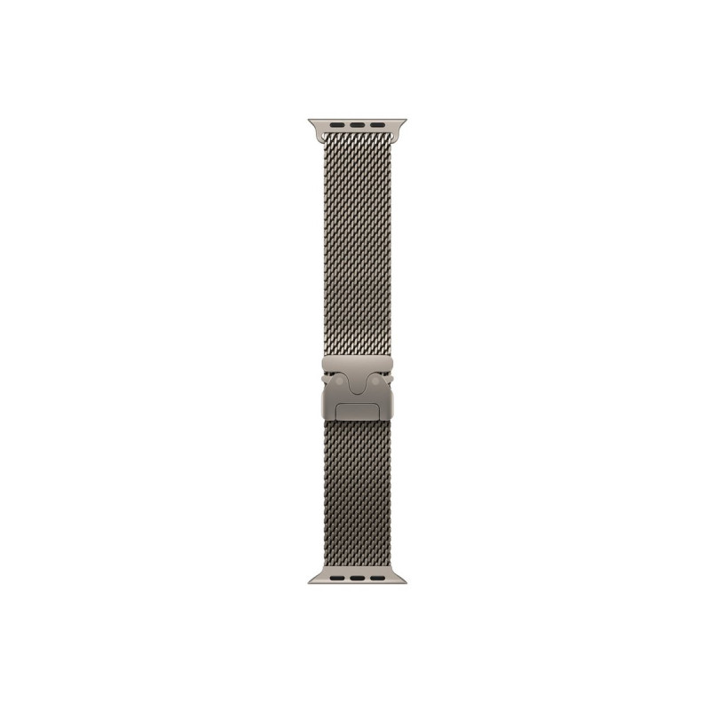 Apple MK0D4ZM/A bransoleta mediolańska z tytanu do Apple Watch, 49 mm, tytan naturalny, Medium