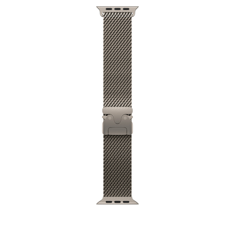 Apple MK0E4ZM/A bransoleta mediolańska z tytanu do Apple Watch, 49 mm, tytan naturalny, Large