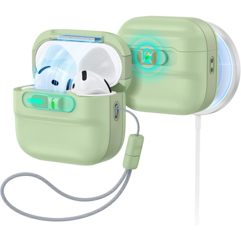 ESR Pulse HaloLock MagSafe etui do Apple AirPods 4 / 5, jasnozielone