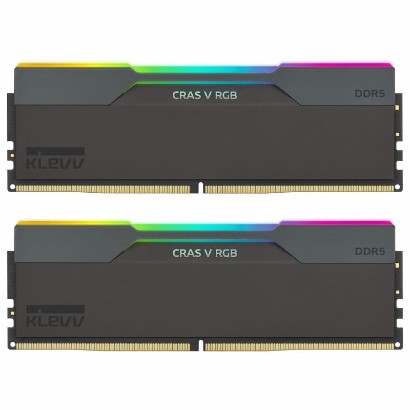 Zestaw pamięci Klevv Cras V RGB KD5AGUA80-64B300G DDR5-6400 CL30 32 GB (2 x 16 GB), czarny