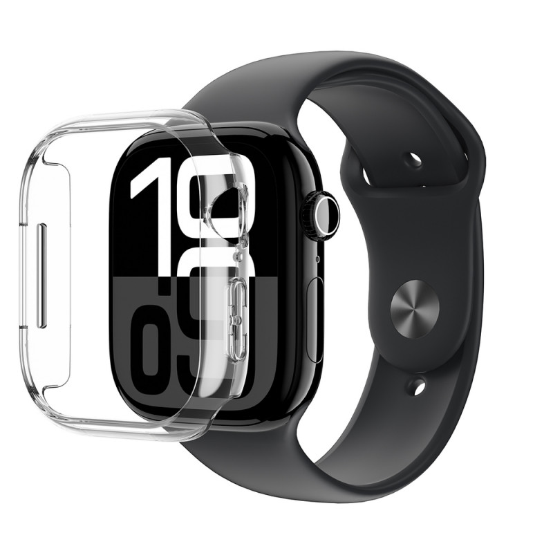 AmazingThing Minimal Case etui ochronne do Apple Watch 46 mm, przezroczyste