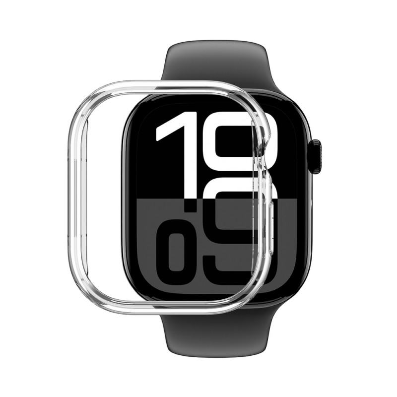 AmazingThing Minimal Case etui ochronne do Apple Watch 46 mm, przezroczyste