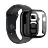 AmazingThing Radix Glass etui ochronne do Apple Watch 42 mm, szkło hartowane, czarne
