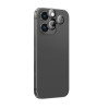 AmazingThing AR Aluminum 3 Lens Glass osłona obiektywów aparatu z ramką do iPhone 16 Pro / 16 Pro Max, czarna